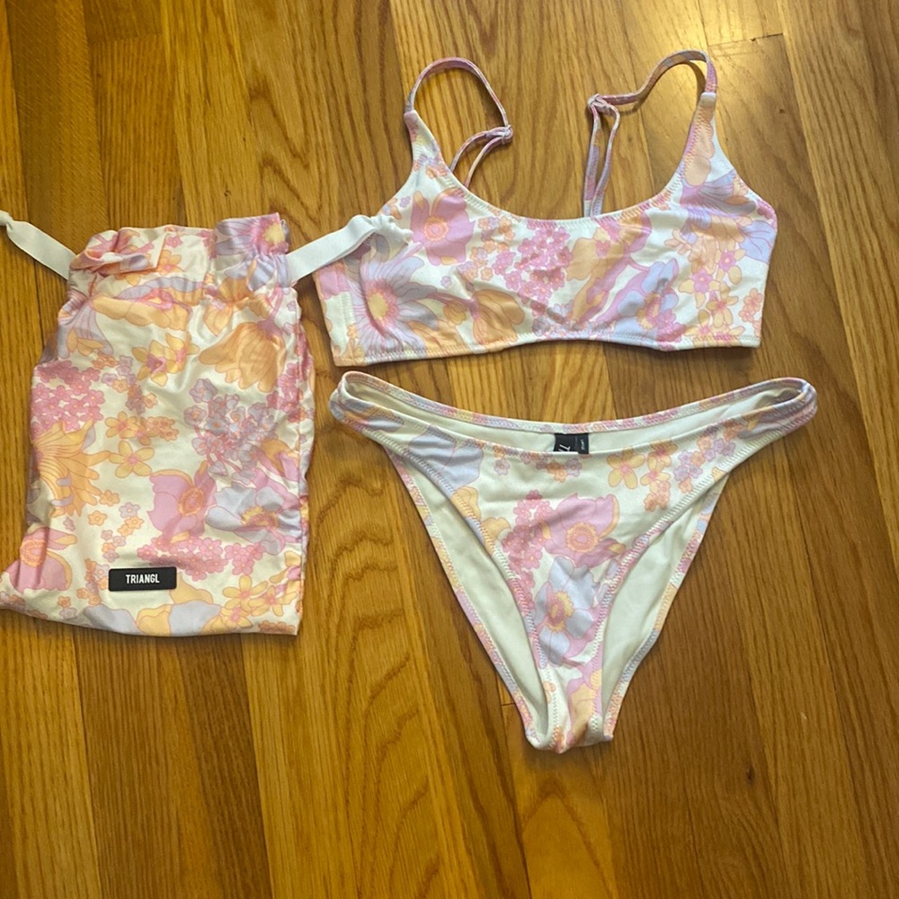 Triangl Maci Bikini Top Small++ Bottom Large w/ bag